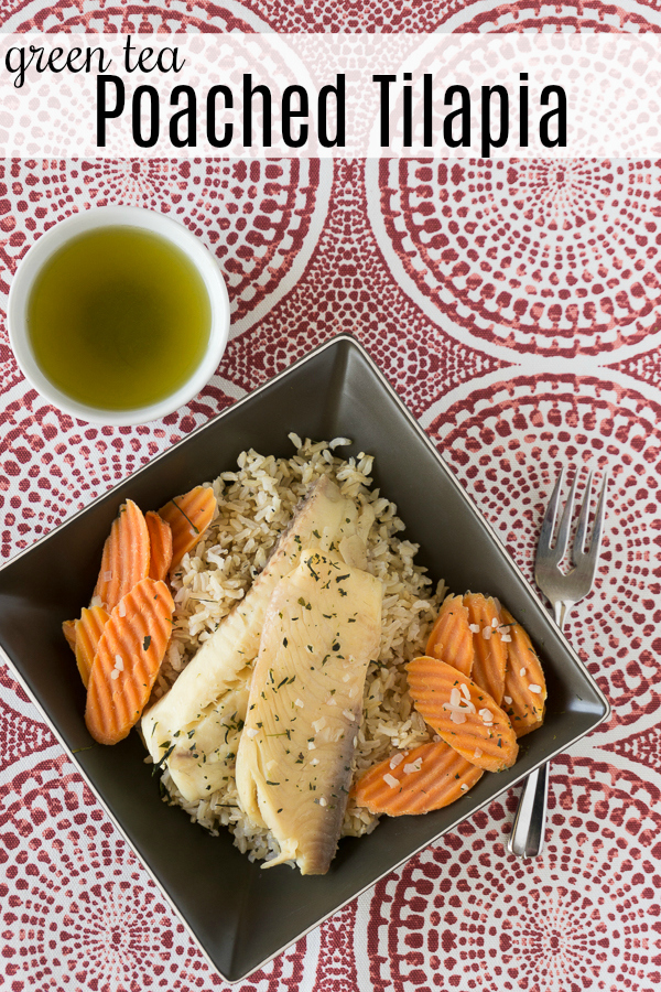 The subtle flavors of healthy green tea really give a delicious flavor to white fish.  You'll love this Green Tea Poached Tilapia, it's divine and it's ready in about 15 minutes.