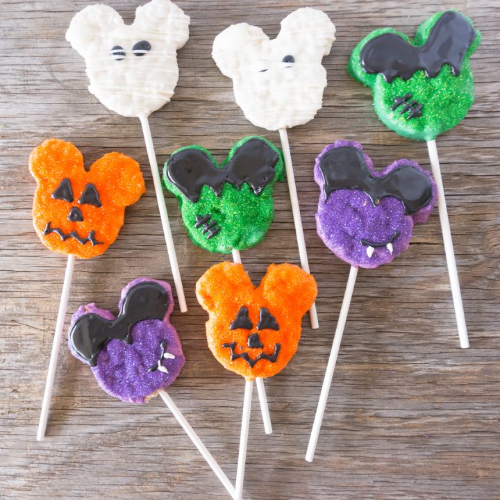 Mickey Halloween Rice Crispy Treats