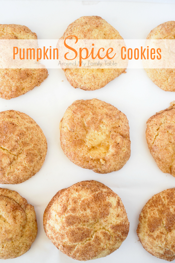 Add this Pumpkin Spice Cookie Recipe to your holiday plans now!  They are soft and delicious and get a hit of flavor from the extra cinnamon and sugar.