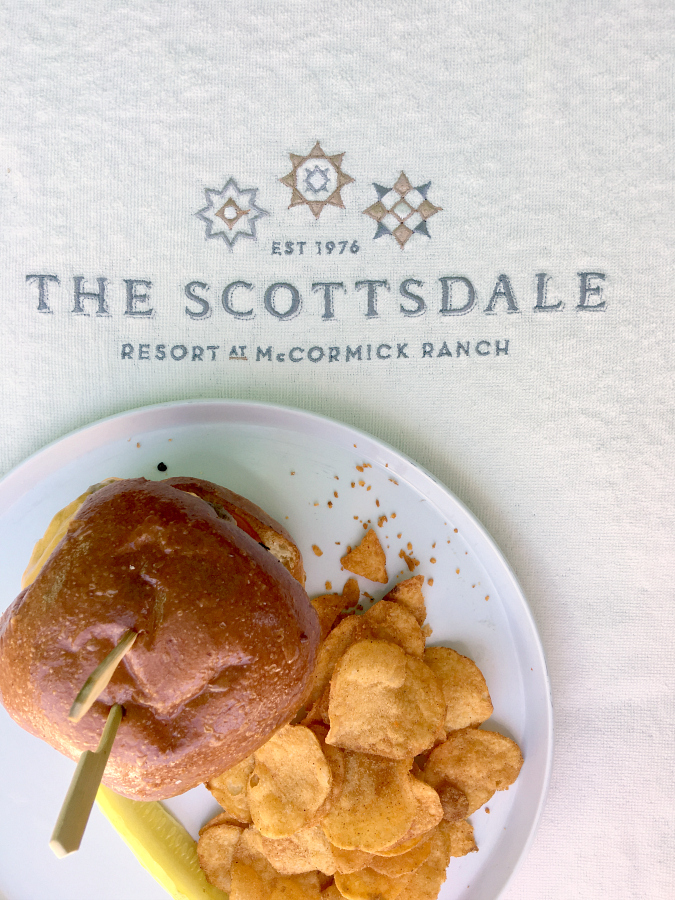Lunch, poolside, at The Scottsdale Resort