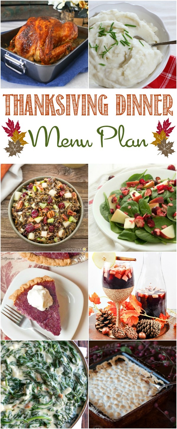 A delicious Thanksgiving Dinner is right at your fingertips with this Thanksgiving Dinner menu plan.