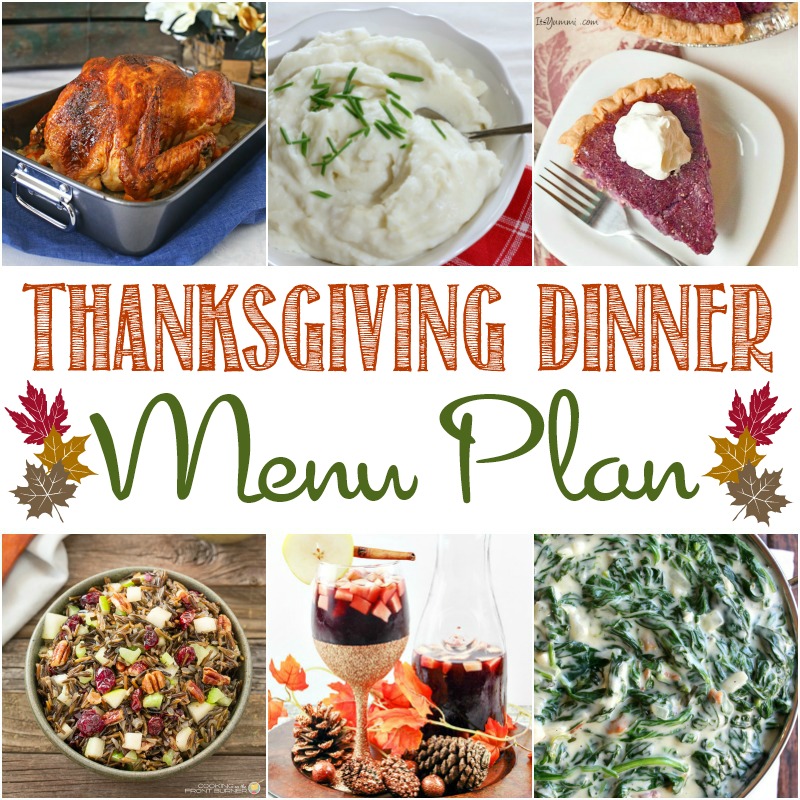 Thanksgiving Dinner Menu Plan - Around My Family Table