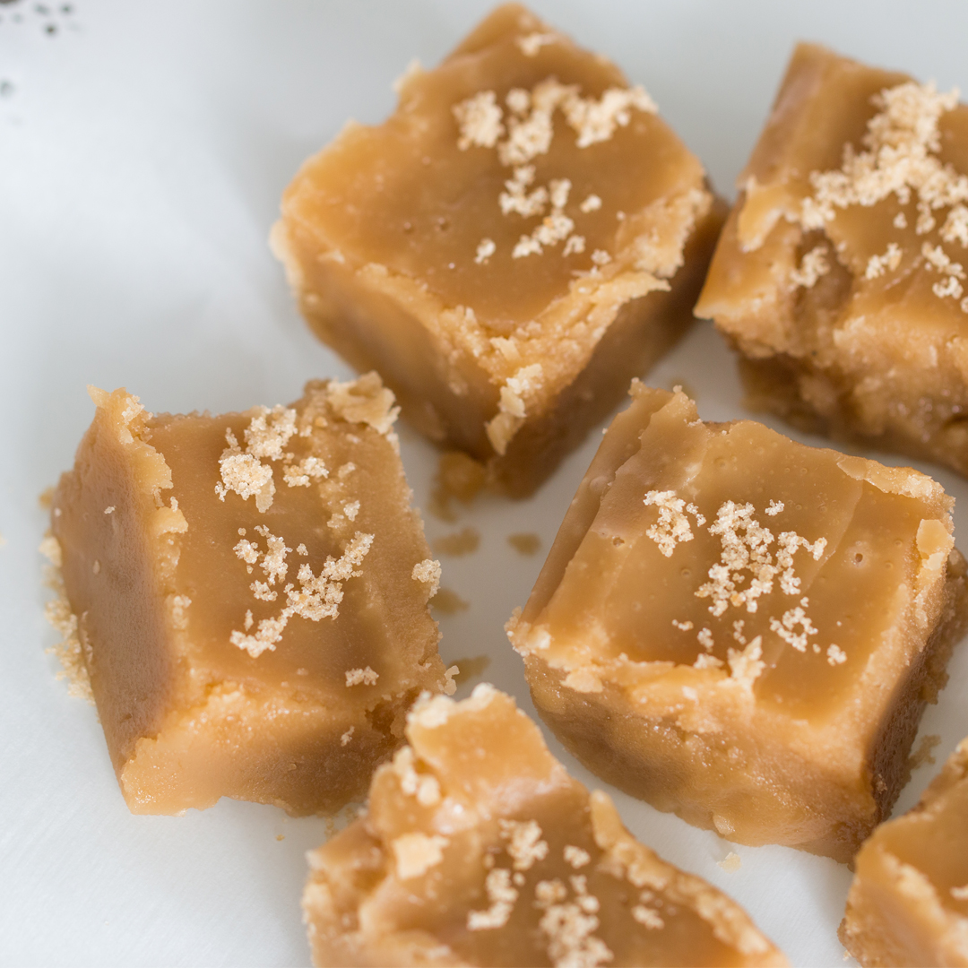 pieces of brown sugar fudge