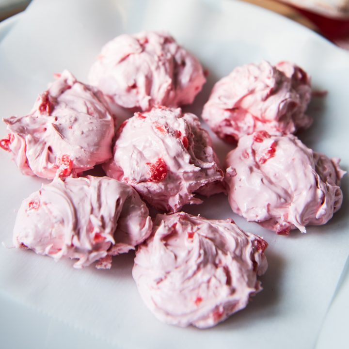 Cherry Divinity is a fun, delicious vintage candy recipe that is perfect for enjoying and gifting during the holidays!