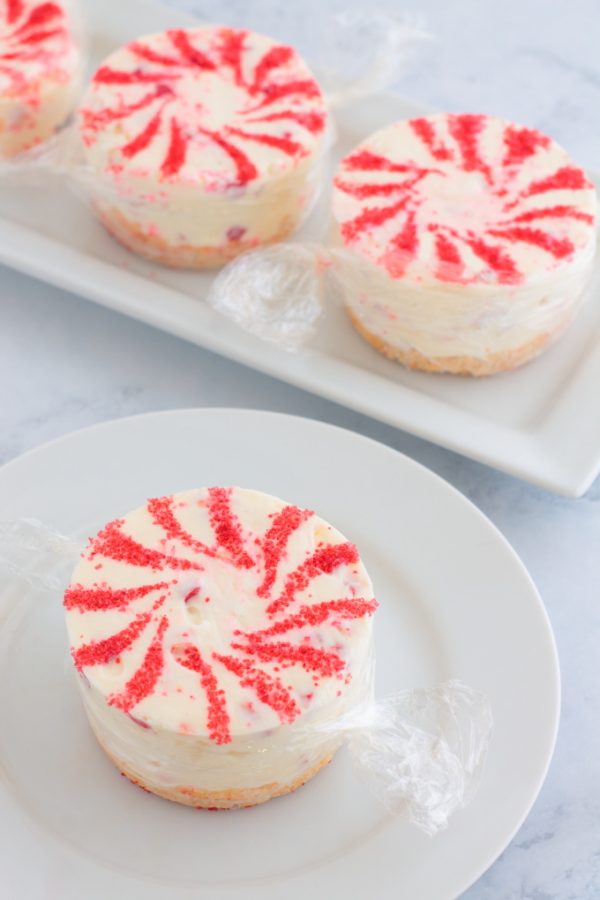 These adorable Mini No-Bake Peppermint Cheesecakes look just like starlight mints. They’re perfect for a festive holiday event, but easy enough for anytime.