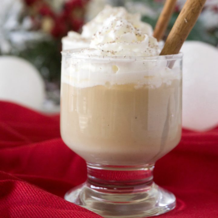 This rich Eggnog Pudding is delicious and creamy and is so easy to make.  Cuddle up with a holiday movie and bowl of this pudding for a wonderful evening.