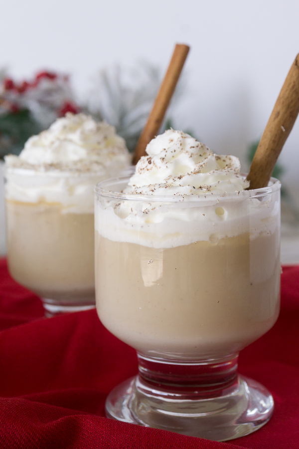 This rich Eggnog Pudding is delicious and creamy and is so easy to make.  Cuddle up with a holiday movie and bowl of this pudding for a wonderful evening.