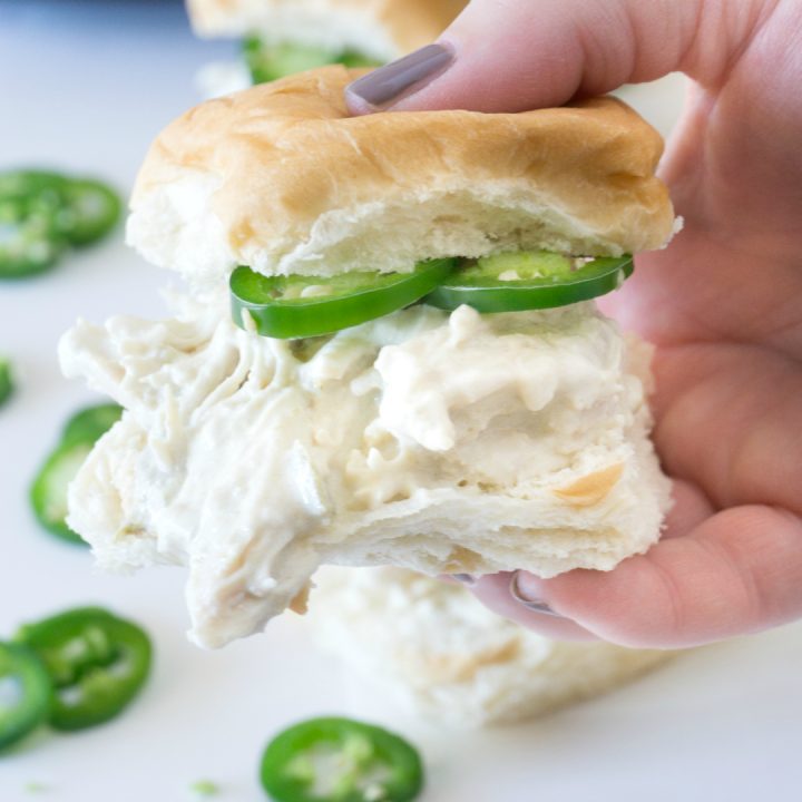 Loads of cream cheese and just the right amount of jalapeno will make these Crock-Pot Jalapeno Popper Sandwiches disappear before you know it!