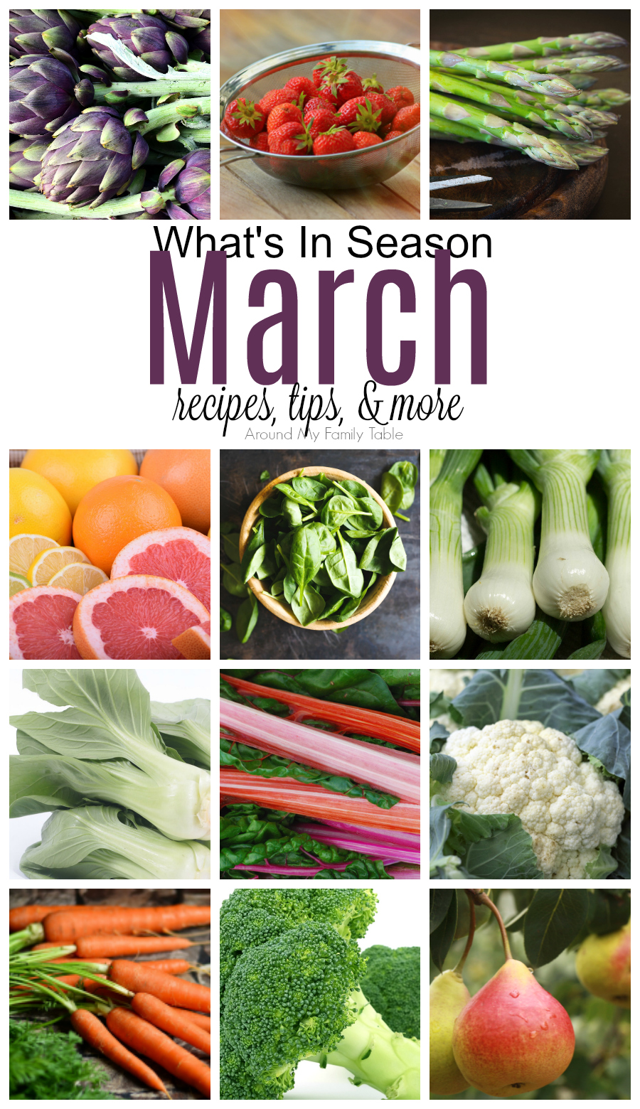 This March -- What’s In Season Guide is full of tips and recipes to inspire you to shop and eat seasonally.