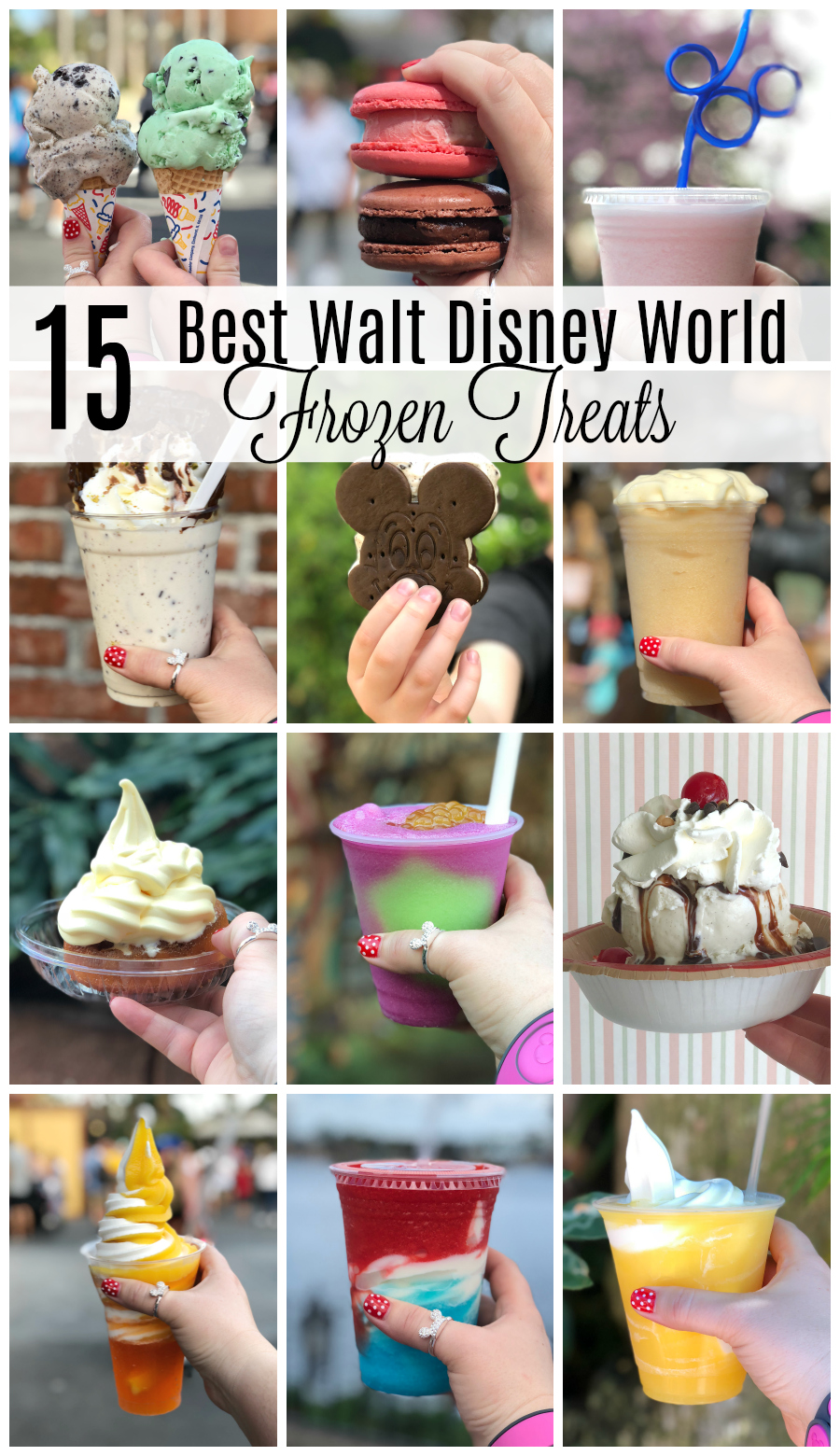 Best Walt Disney World Frozen Treats...you have to try these on your next #disneyvacation #disneyfood #disneyworld #waltdisneyworld