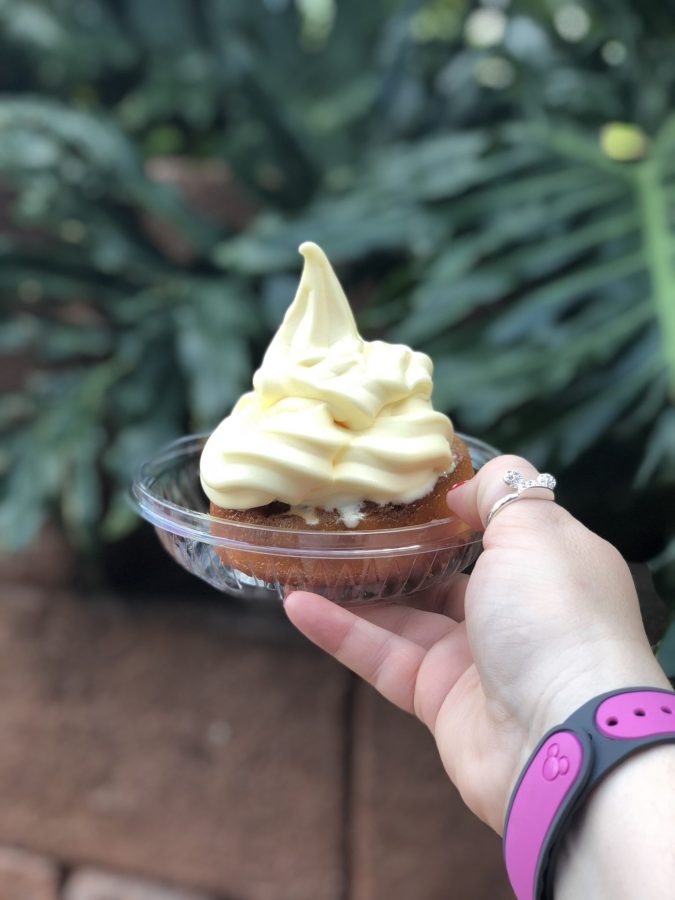 Dole Whip with Pineapple Upside Down Cake at Magic Kingdom