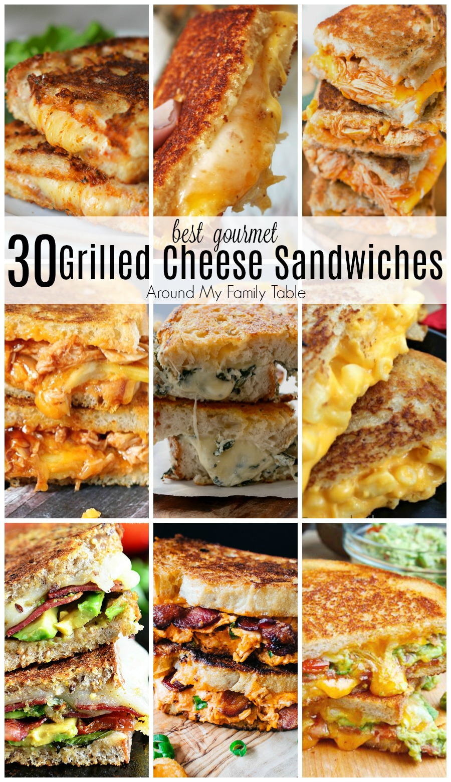 These are 30 of the best gourmet grilled cheese sandwiches that will satisfy your craving for the cheesy classic.