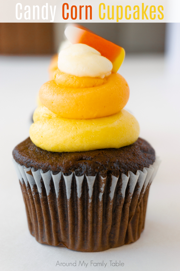 Turn the classic candy corn into these cute and easy Halloween Candy Corn Cupcakes, ideal for class parties or any spooky event.