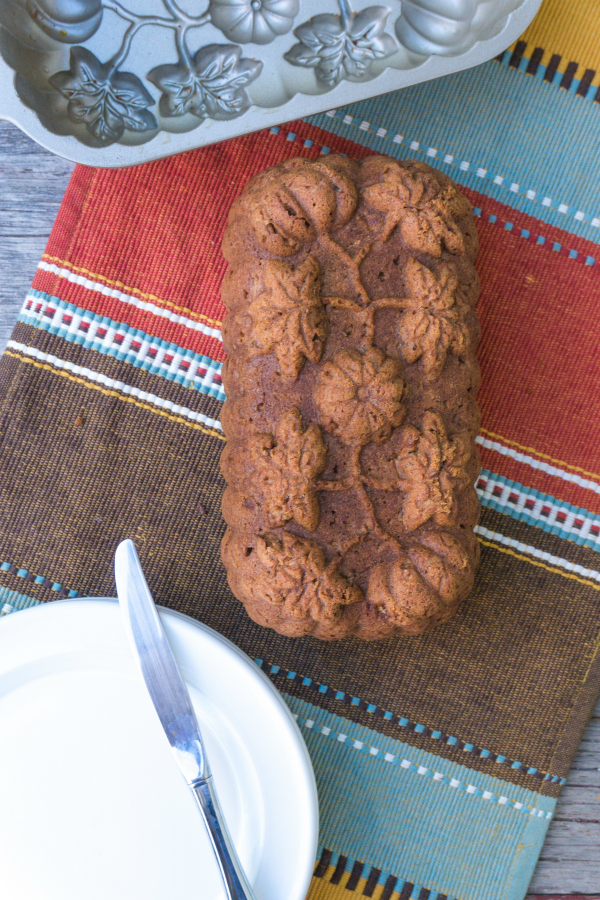This Pumpkin Banana Bread with Chocolate Chips is moist and delicious and the perfect fall breakfast quick bread. 