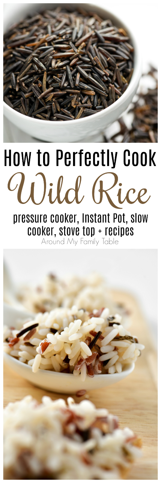 Everything you’ve wanted to know about wild rice.  This How to Cook: Wild Rice guide features instructions on using a pressure cooker, instant pot, slow cooker, and stovetop for cooking wild rice, plus there are a few delicious recipes to try as well.