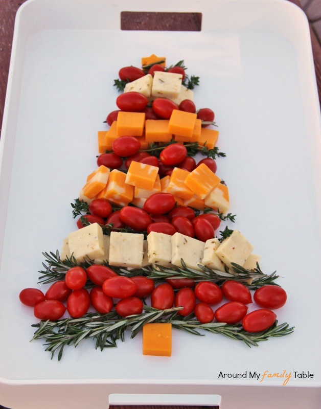 Christmas Tree Cheese Platter - Around My Family Table