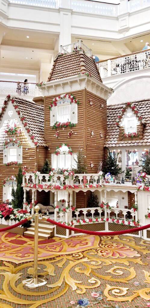 Gingerbread House at the Grand Floridian! From Christmas trees to snow on Main Street, from free hot cocoa and cookies to fireworks the holidays at Walt Disney World are full of magic, lights, and the best family memories. You won't want to miss these 15 Ways to Celebrate the Holidays at Walt Disney World.