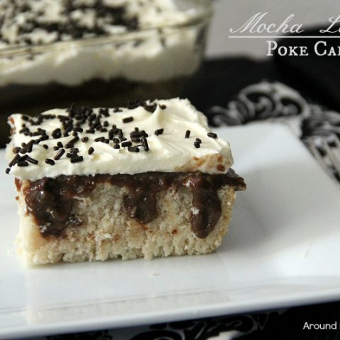 Mocha Latte Poke Cake