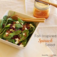 Fall-Inspired Spinach Salad