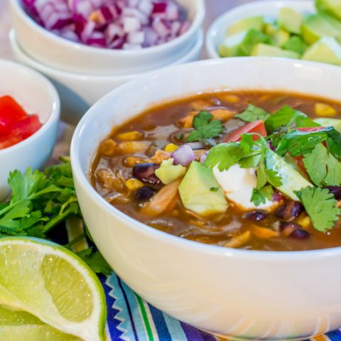 Baja Chicken Soup (slow cooker chicken soup)