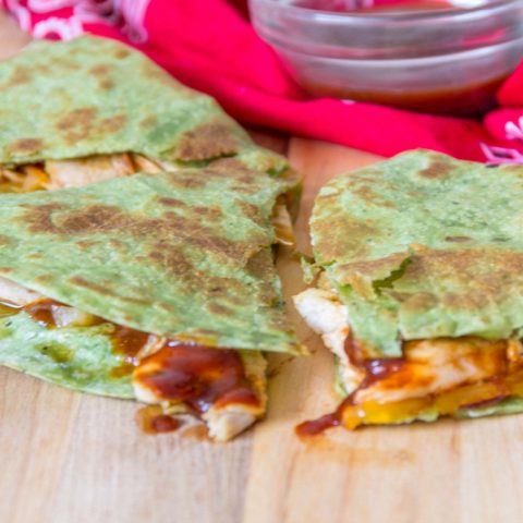 Hawaiian BBQ Chicken Quesadillas