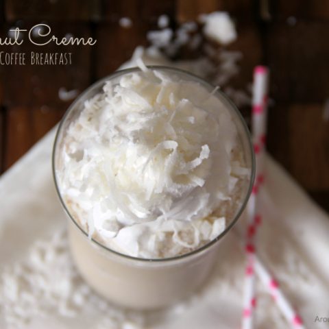Coconut Creme Blended Coffee Breakfast