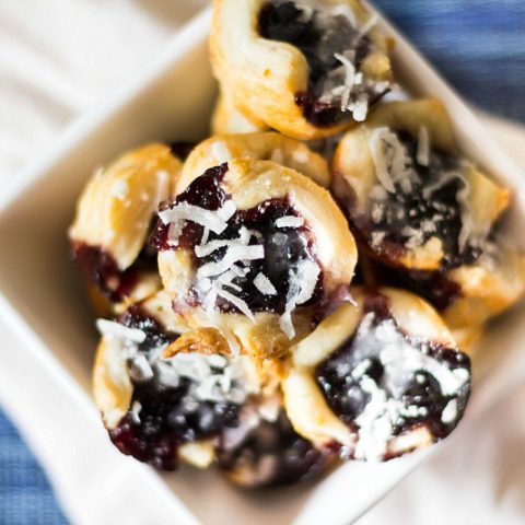 Blueberry Cottage Cheese Cookies