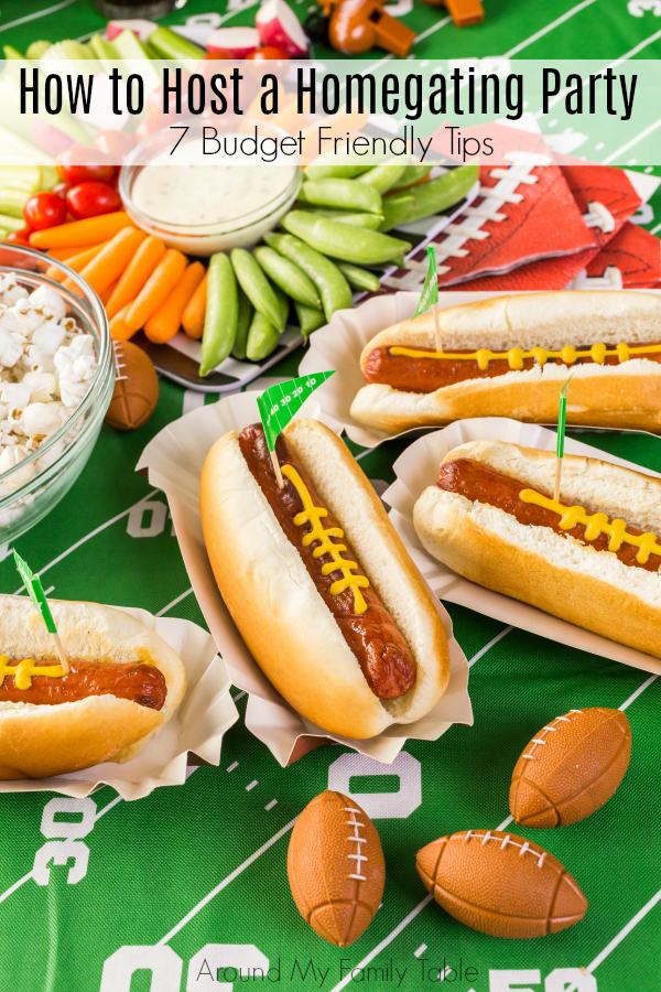 These 7 budget friendly tips are all you need to Host a Homegating Party that will make your next party a success.