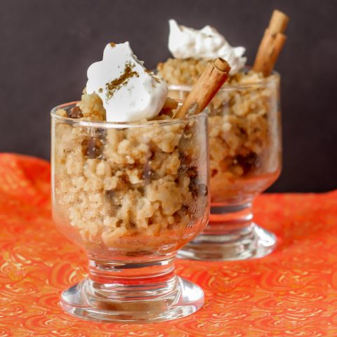 Pumpkin Rice Pudding (slow cooker rice pudding)