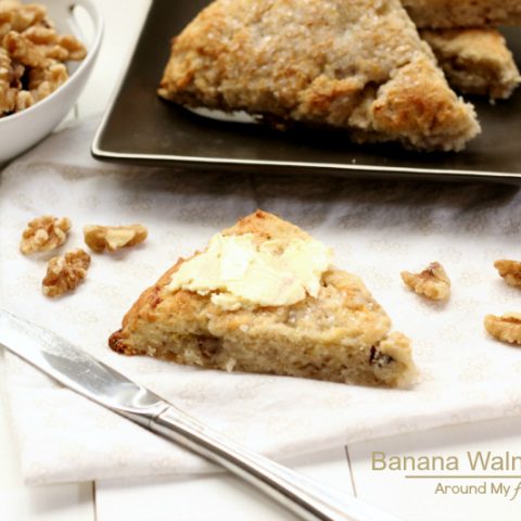 Banana Walnut Scones (Gluten Free and Vegan)