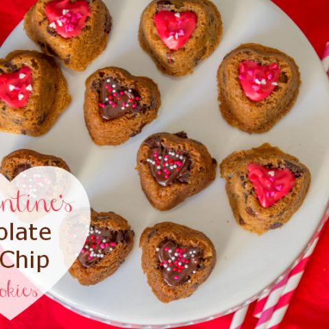 Valentine’s Chocolate Chip Cookies