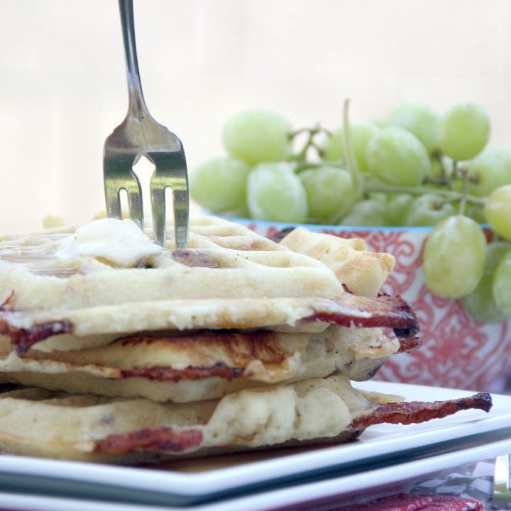 Bacon Stuffed Waffles