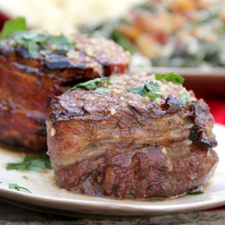 Steak with Garlic Butter Sauce - Around My Family Table