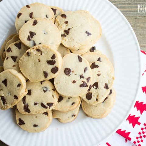 Eggnog Chocolate Chip Butter Cookies