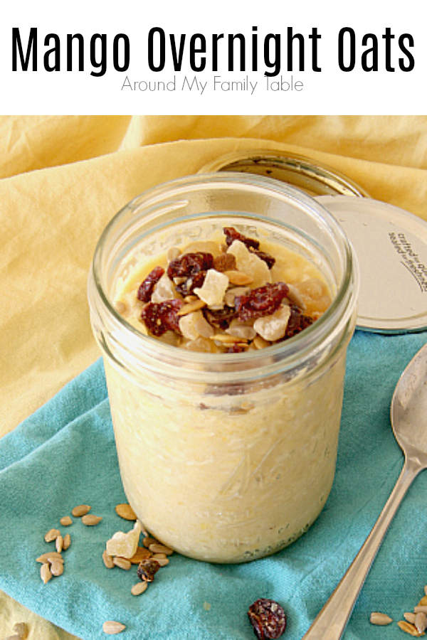 Perfect for hectic mornings, these Overnight Mango Oats are made the night before and can be eaten warm or cold the next morning.