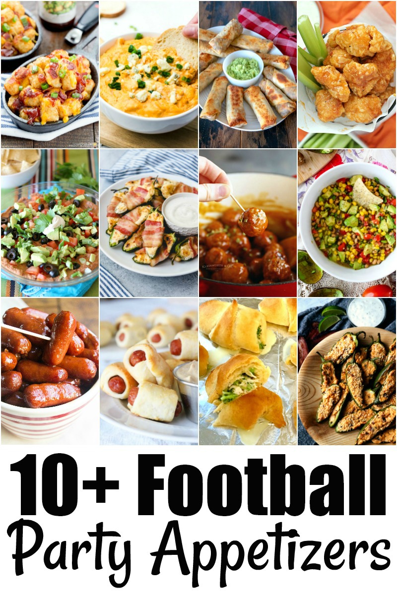 10+ Football Party Appetizers that are perfect for a homegating party!