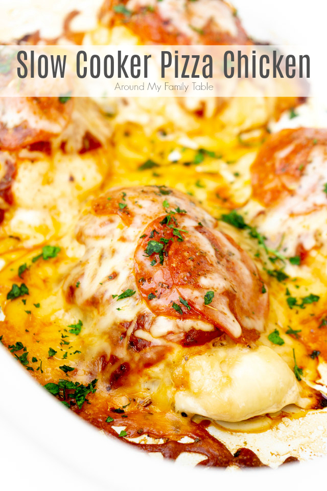 Pizza Chicken in a slow cooker