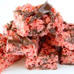 Chocolate Covered Strawberry Rice Krispies Treats