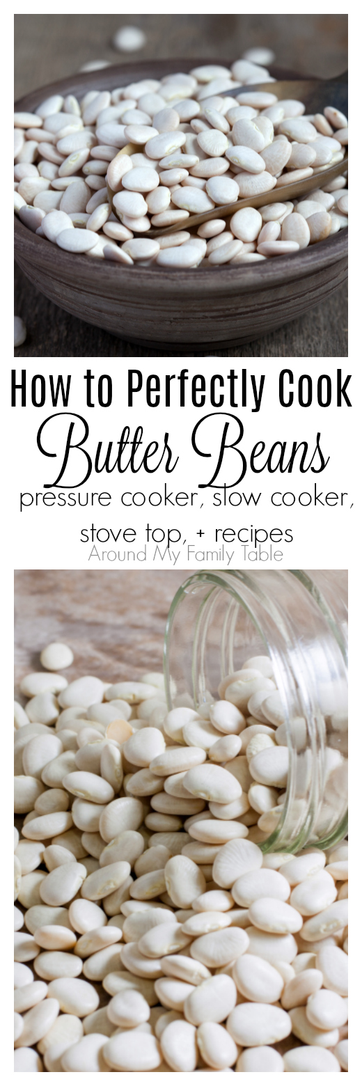 This How to Cook Butter Beans (aka Lima Beans) guide has instructions on how to cook them in a slow cooker, pressure cooker, & stovetop. Recipes included.