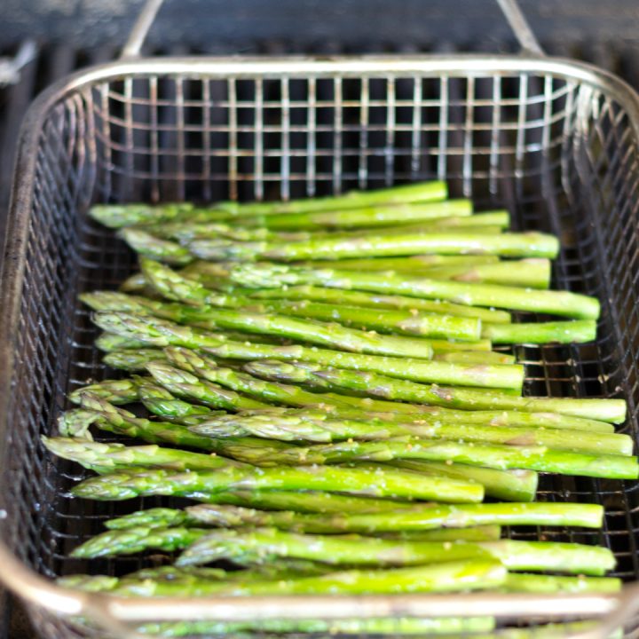 Grilled vegetables are delicious and easy to throw together, just like this grilled asparagus it's such a simple recipe and seriously the Best Grilled Asparagus ever.