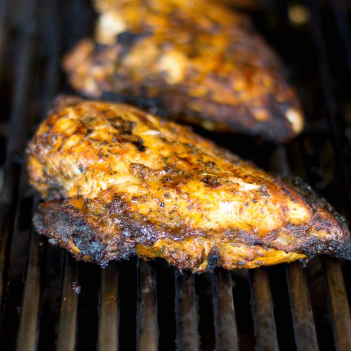 The flavor of this Grilled Creole Chicken is out of this world, plus it only takes 20-30 minutes to marinate before it goes on the grill...so it's a quick recipe for weeknights too!