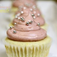 Pomegranate Lemonade Cupcakes