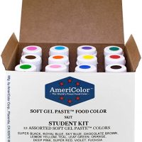 Food Coloring AmeriColor Kit, 12 .75 Ounce Bottles Soft Gel Paste Colors