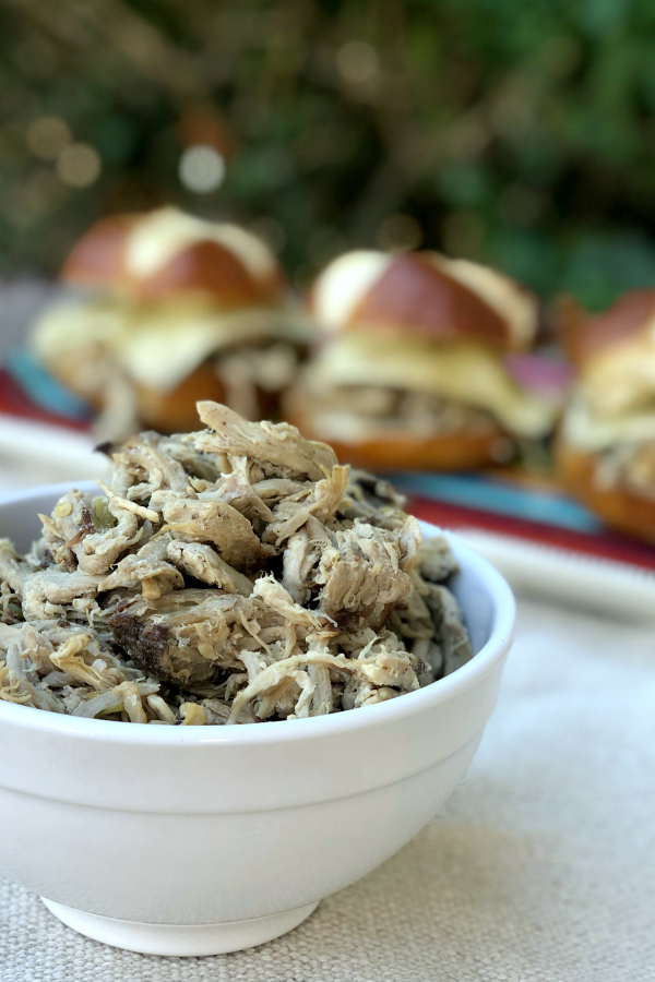green chile pulled pork and sliders