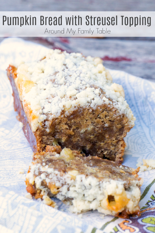 Pumpkin Bread with Streusel Topping