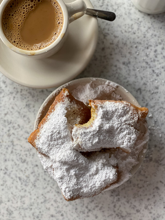 Beignets at Cafe du Monde in New Orleans