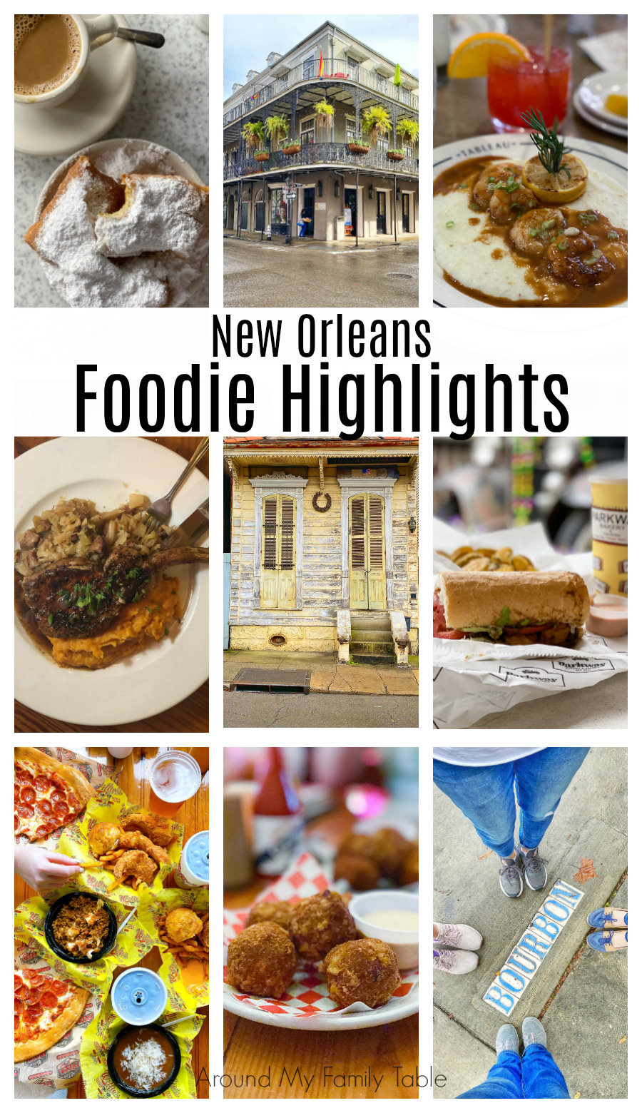 new orleans foods and sites collage