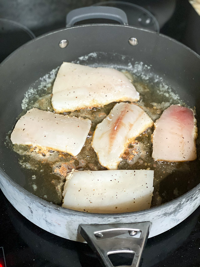 parmesan crusted cod cooking