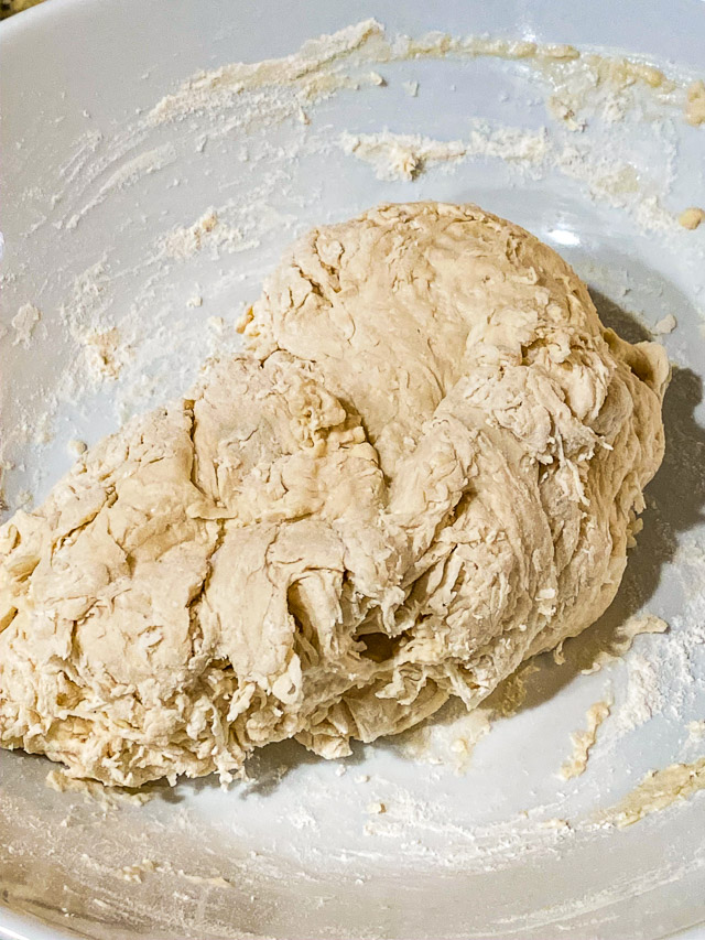 dough rising for no knead bread