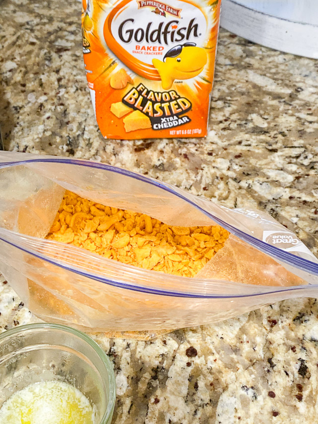 crushed goldfish crackers